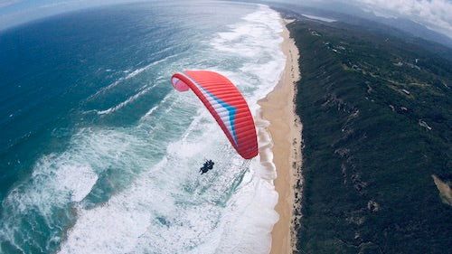 Paraglide Africa tandem flight experience in Garden Route or Cape Town