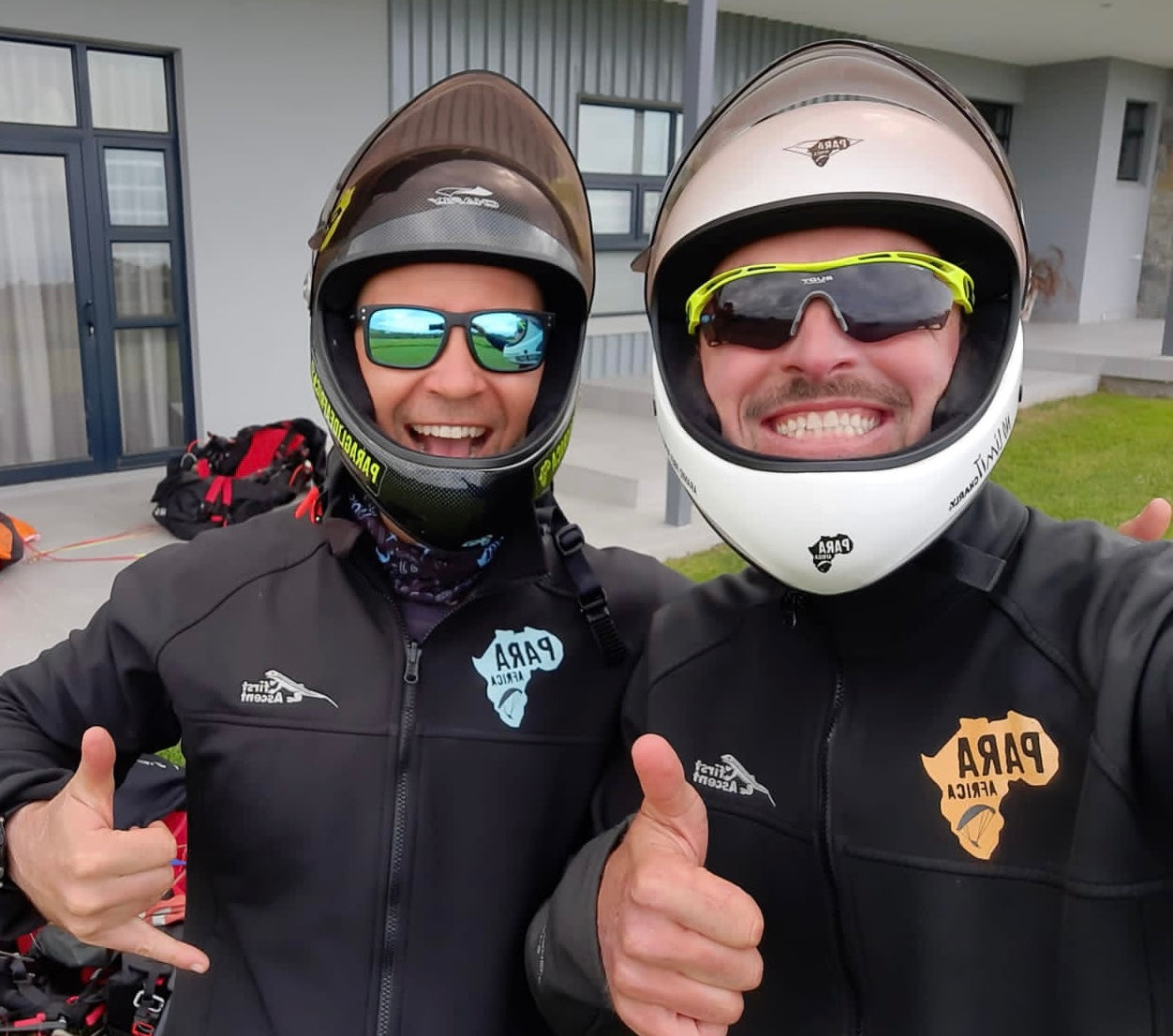The owners of Paraglide Africa - Theunis de Bruin and Rouberre Botha