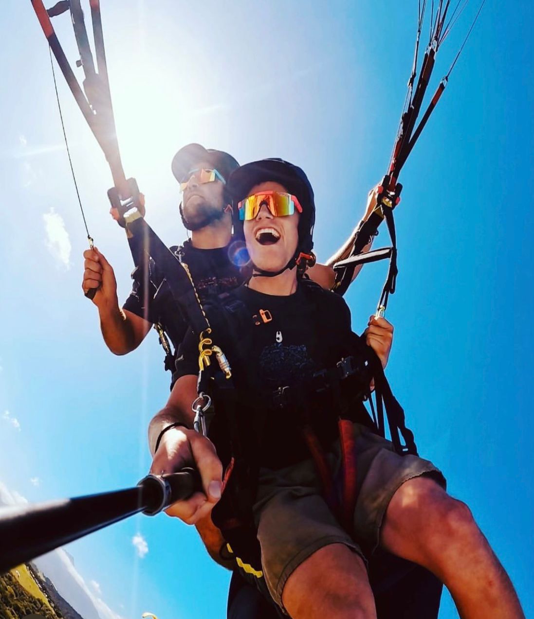 Coolest tandem paragliding people