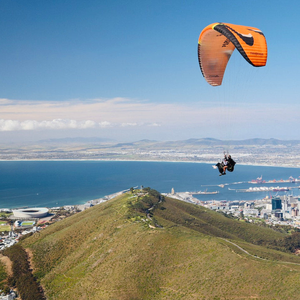 Cape Town Stadium from the Sky with Paraglide Africa