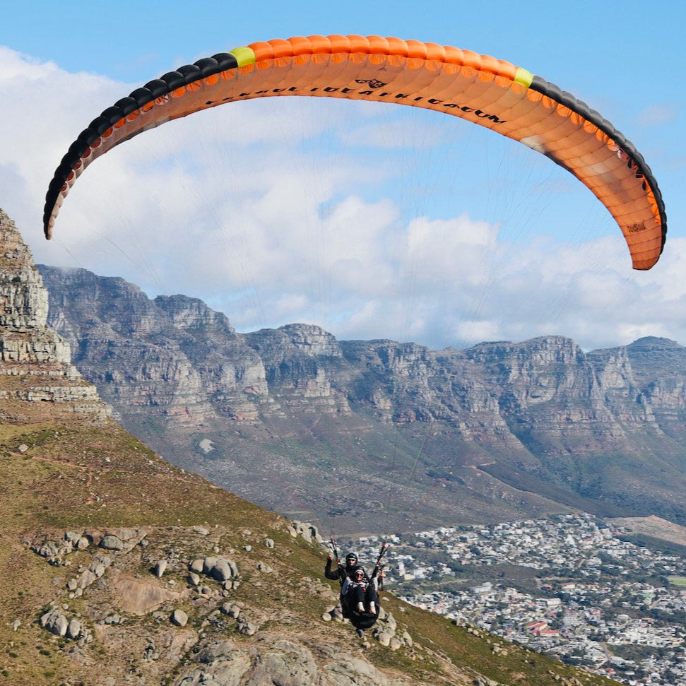 Table Mountain backdrop Paraglide Africa experience