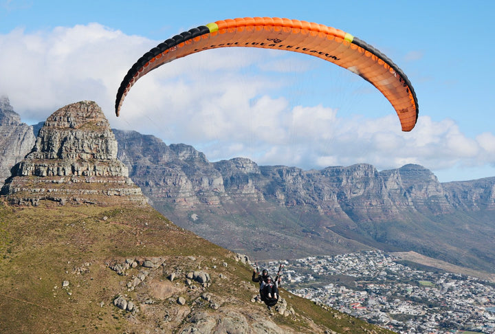 Table Mountain backdrop Paraglide Africa experience